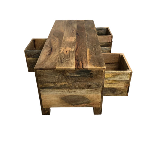 Boxy Mango 3 Drawer Coffee Table - Pieces For Places