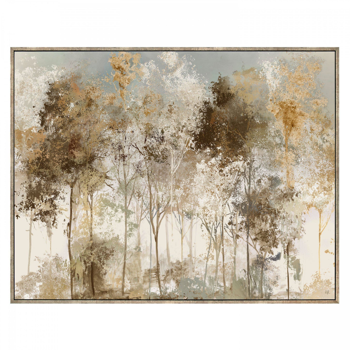 Copper Frost Framed Canvas