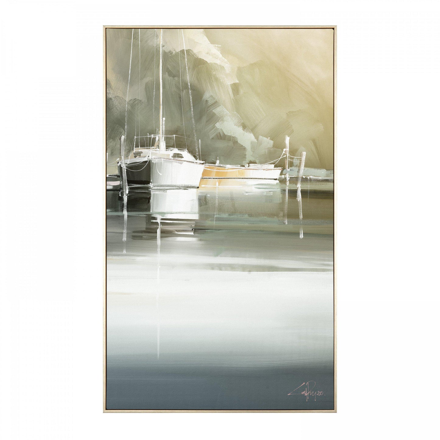 Marina Days Framed Canvas