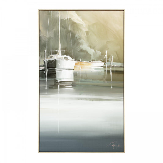 Marina Days Framed Canvas