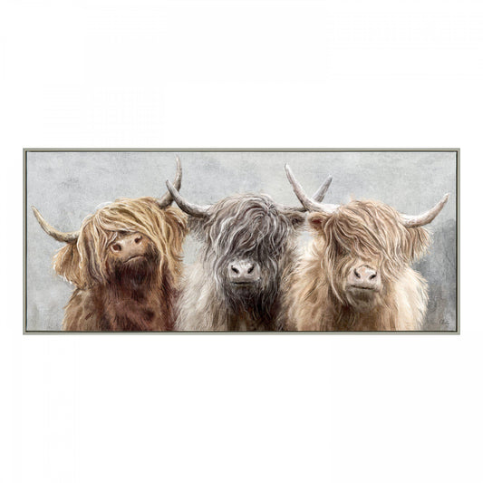 Three of a Kind Small Framed Canvas