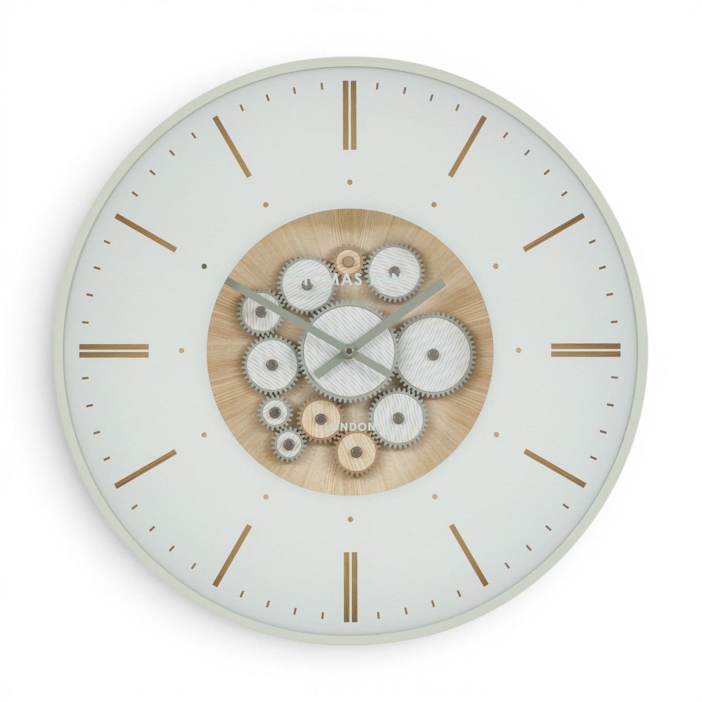 Clocksmith Wall Clock Cog Ivory