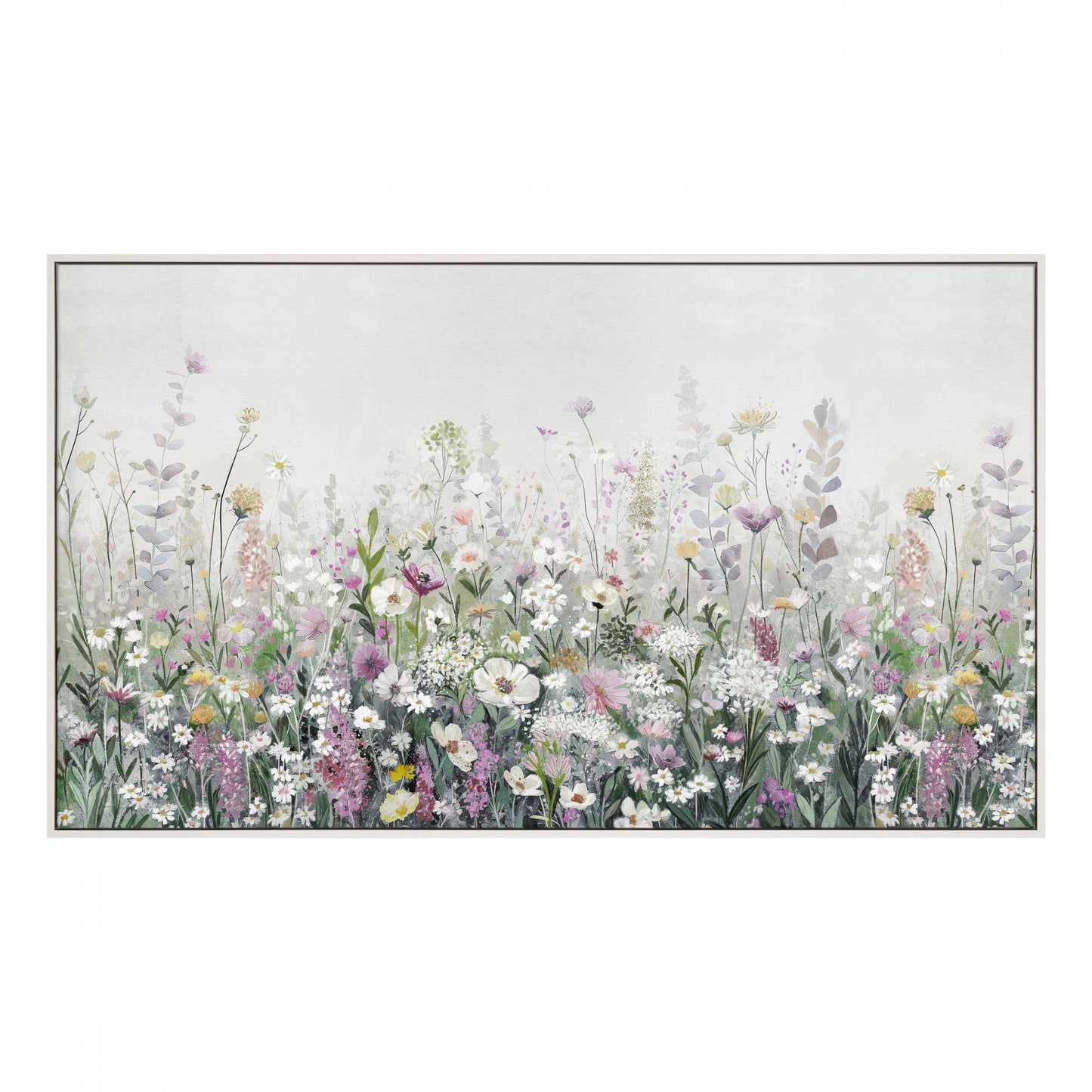 Floral Cascade Framed Canvas