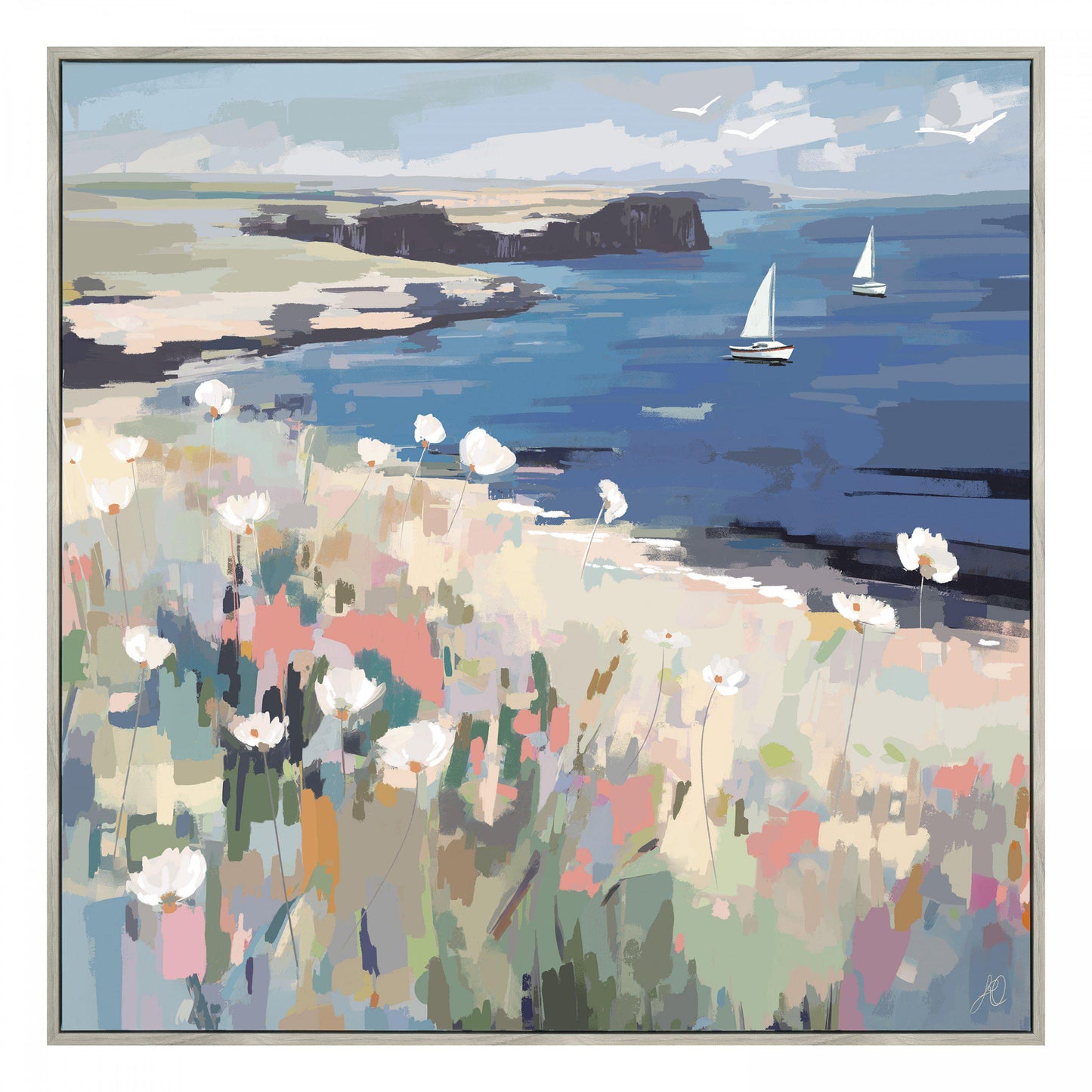 On the Breeze Framed Canvas