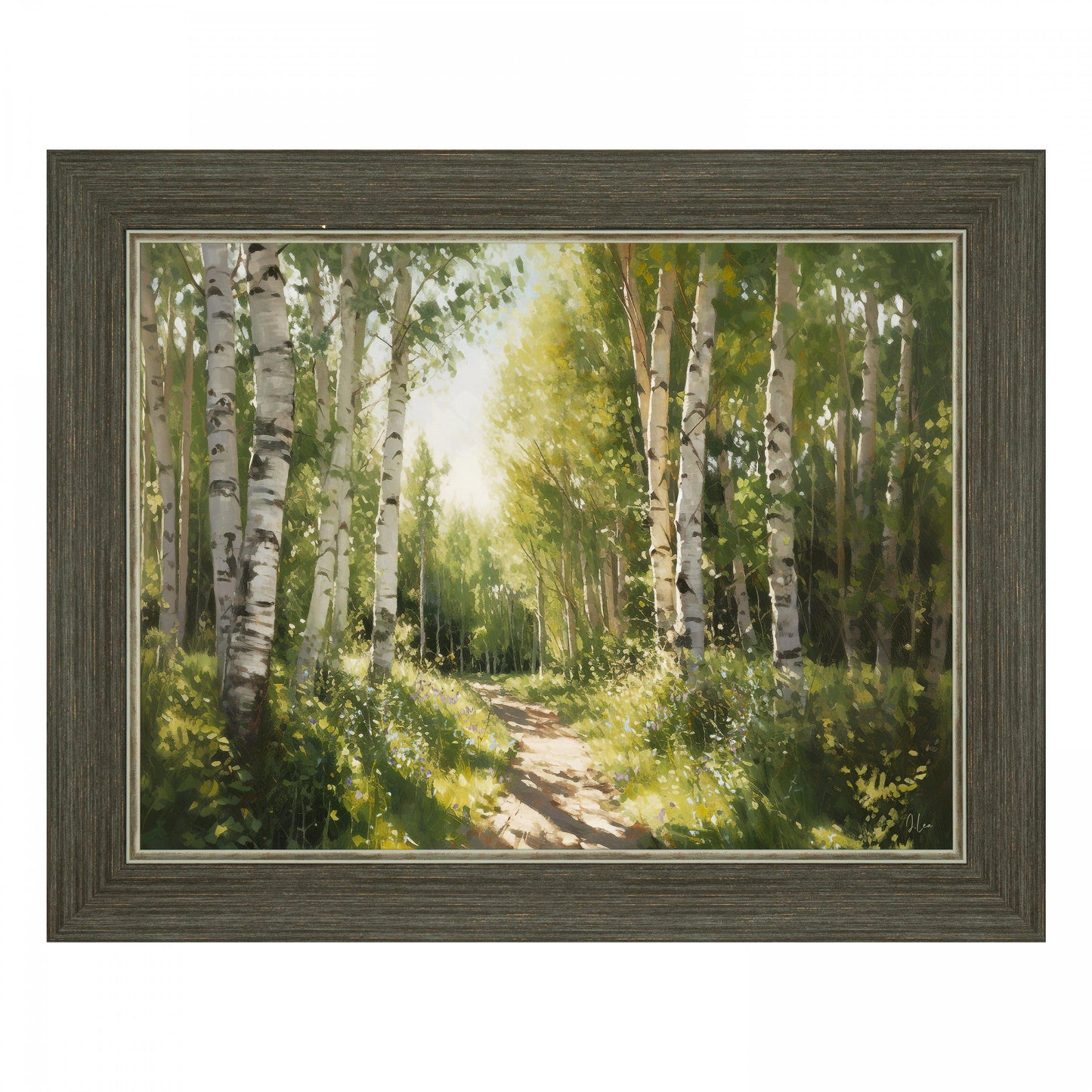 Dream in Green Framed Canvas