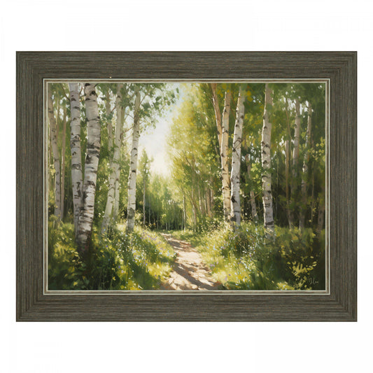 Dream in Green Framed Canvas