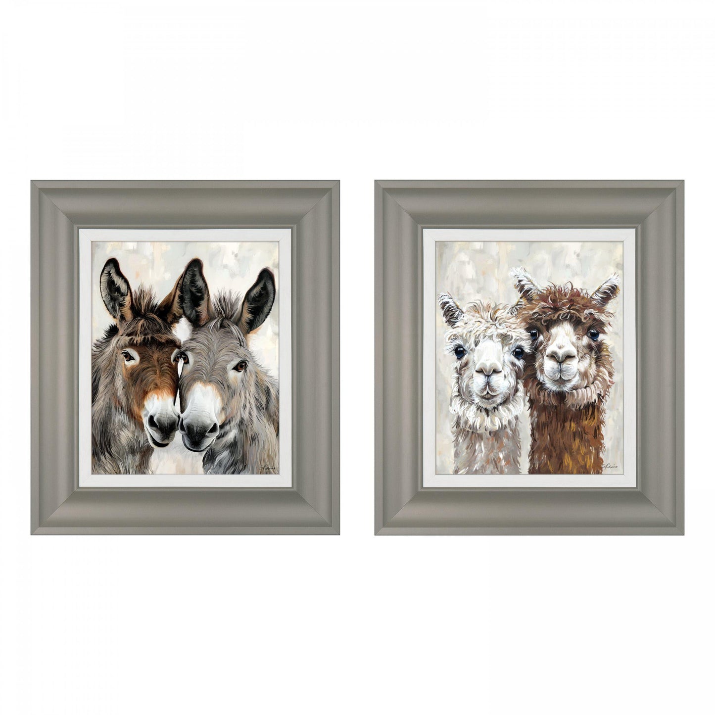 Eey and Ore and Abe and Lincoln Set of 2 Canvas