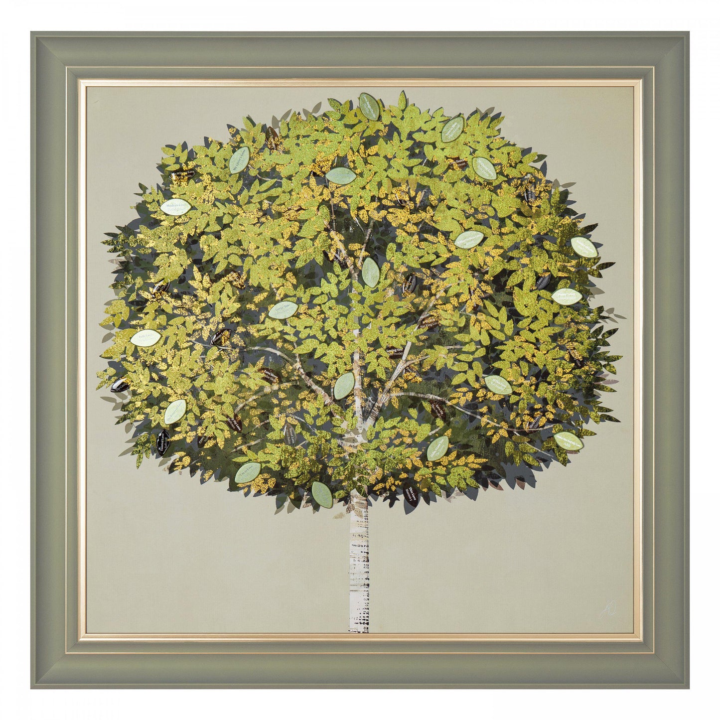 The Love Tree Framed Canvas