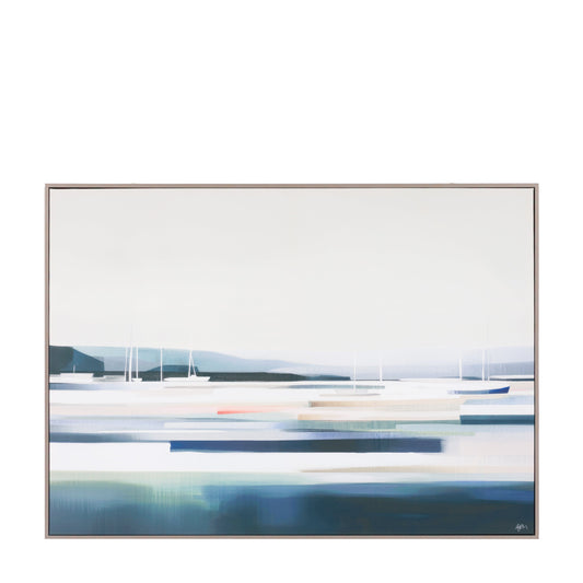 Ebb and Flow Framed Canvas