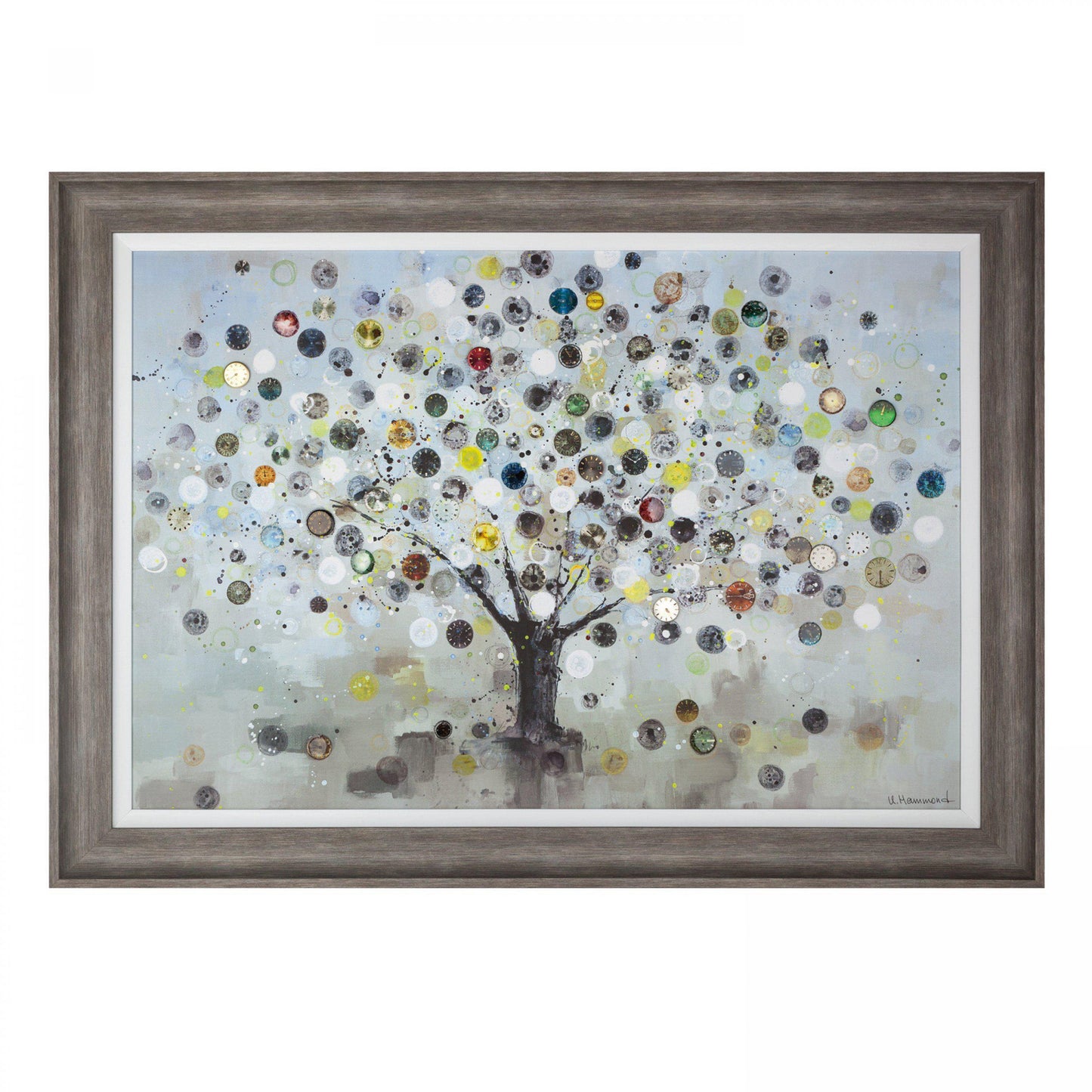 Watch Tree Framed Canvas