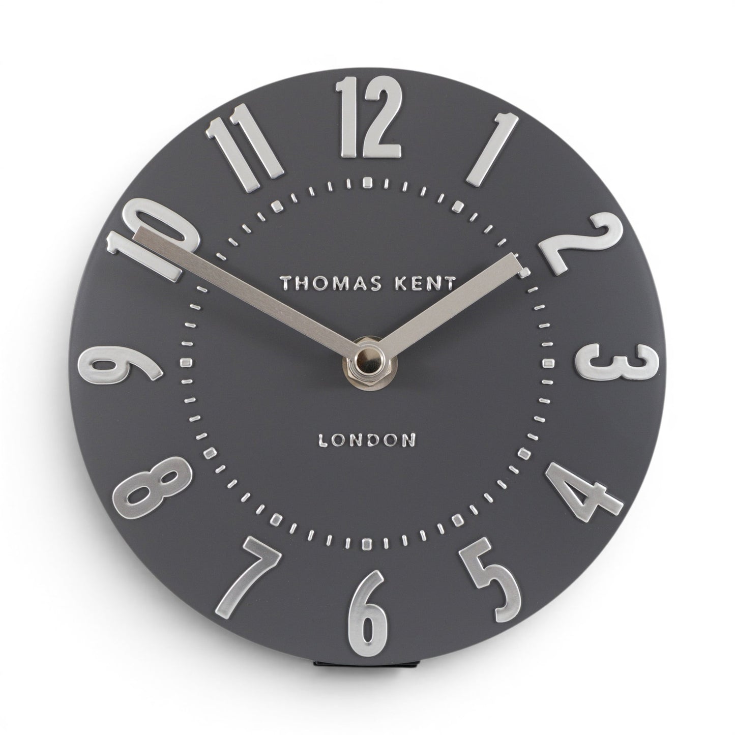 Mulberry Mantel Clock Graphite Silver