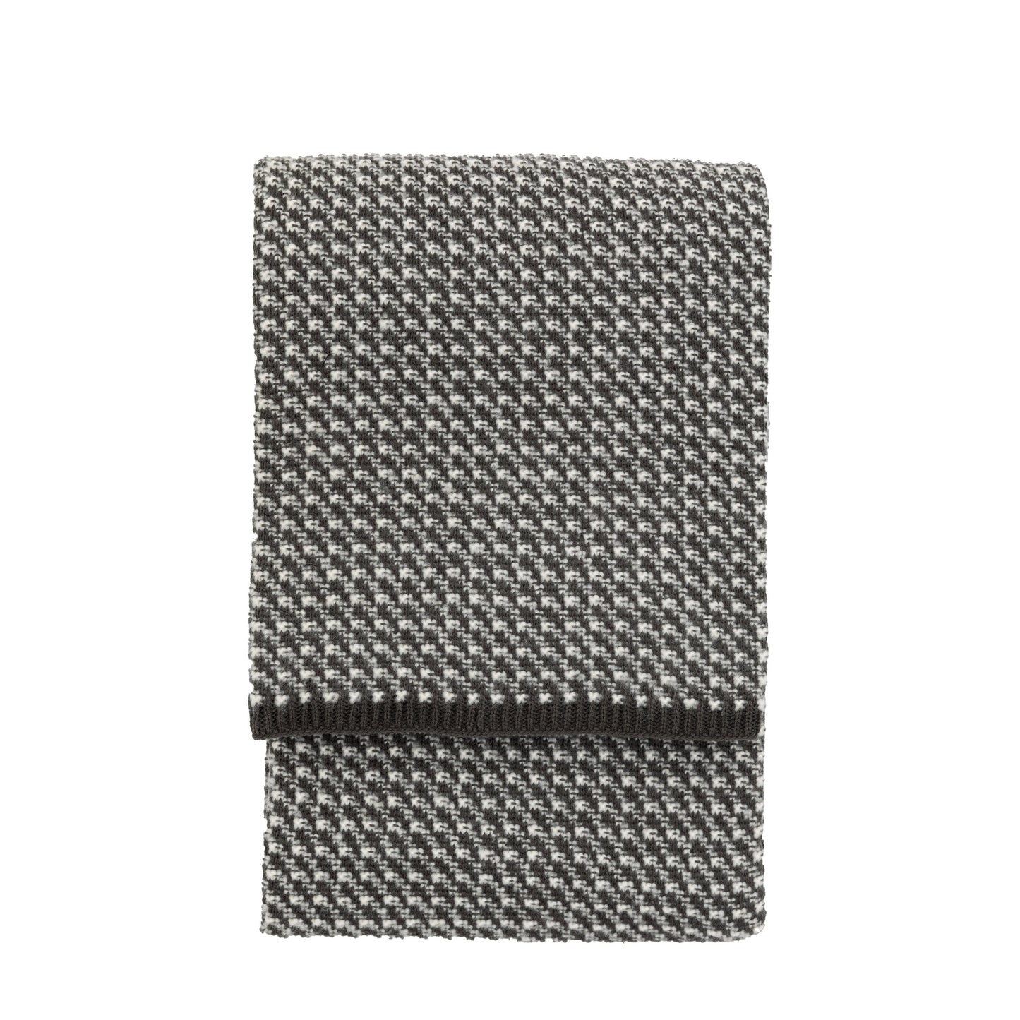 Cross Knit Throw Grey