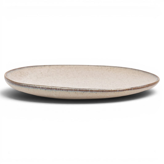 Speckle Glaze Side Plate Oatmeal 4pk