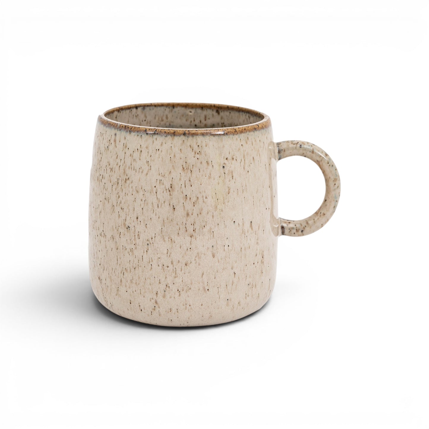 Speckle Glaze Mug Oatmeal - 4 Pack