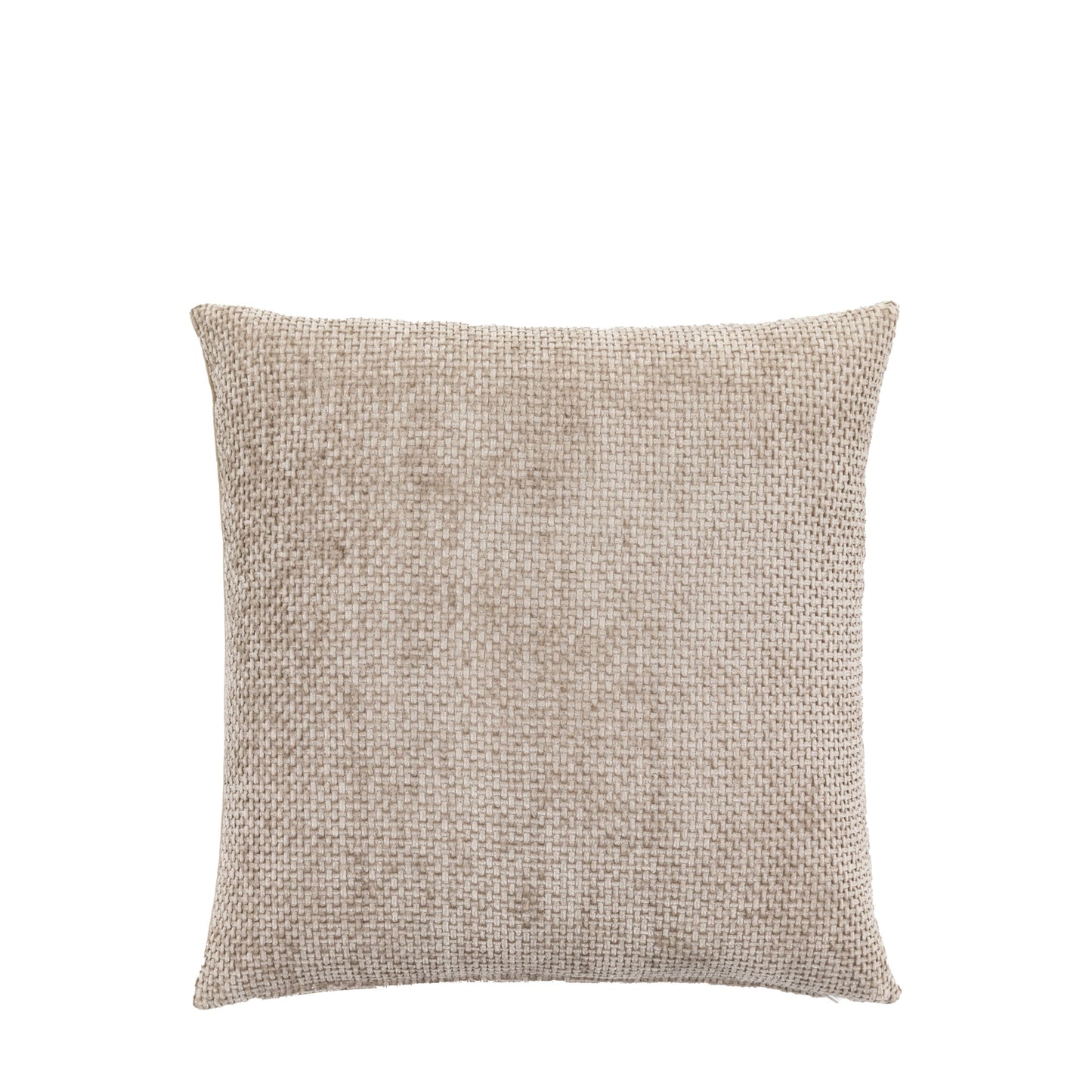 Basketweave Chenille Cushion Cream 2pk