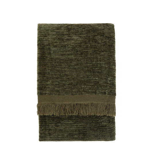 Willow Chenille Throw Khaki