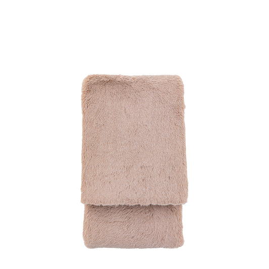 Juniper Faux Fur Throw Mauve Small