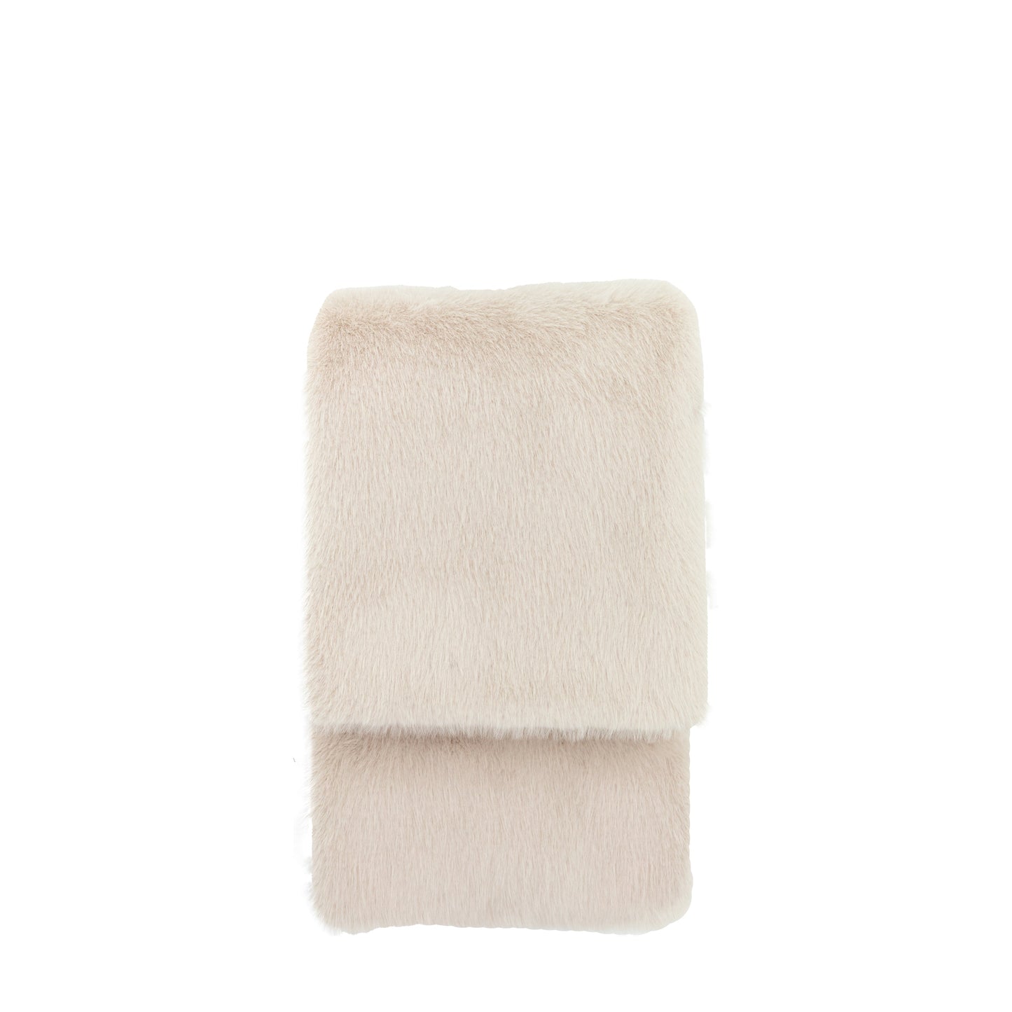 Maple Faux Fur Throw Oatmeal Small