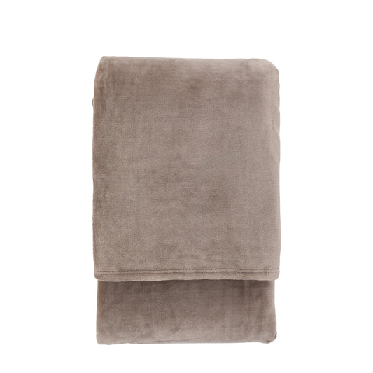 Simply Green Recycled Throw Taupe
