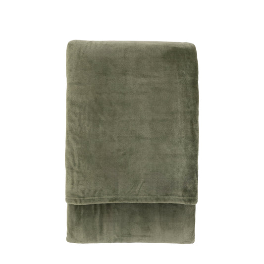 Simply Green Recycled Throw Olive