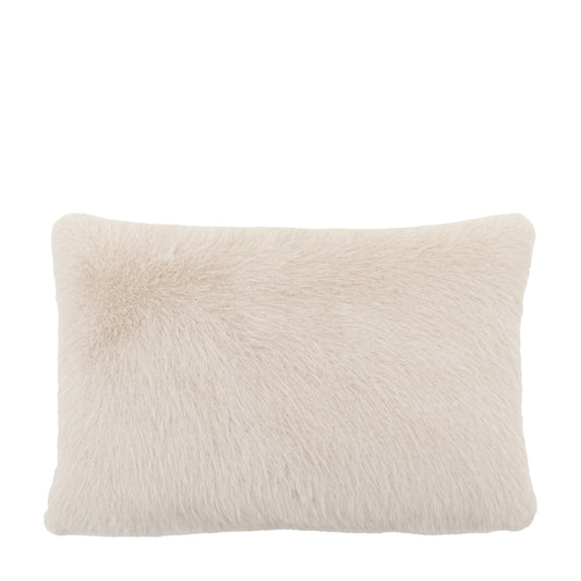 Maple Faux Fur Cushion Oatmeal Rectangle