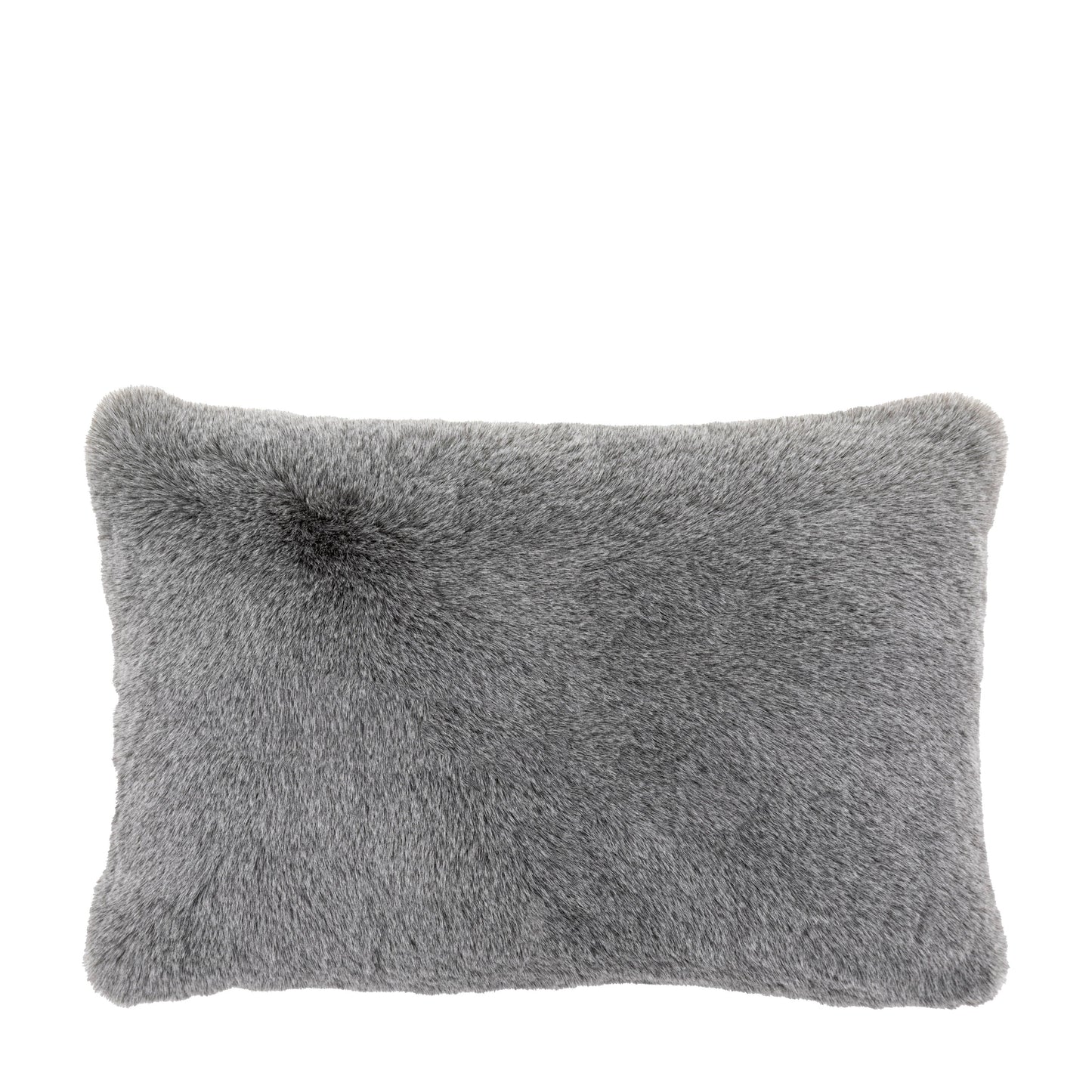 Roscose Faux Fur Cushion Grey Rectangle