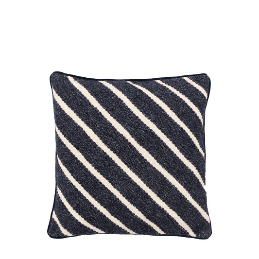 Hemsby Stripe Woven Cushion Ink