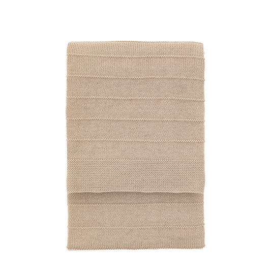 Florence Knit Throw Taupe