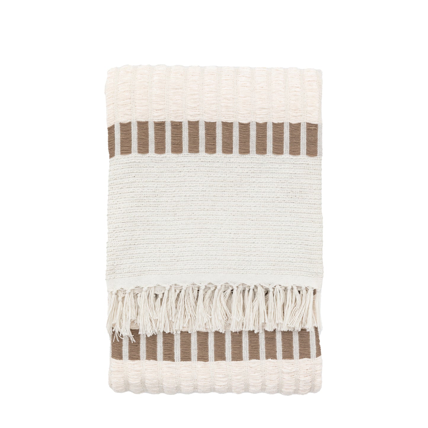Longshaw Woven Throw Natural