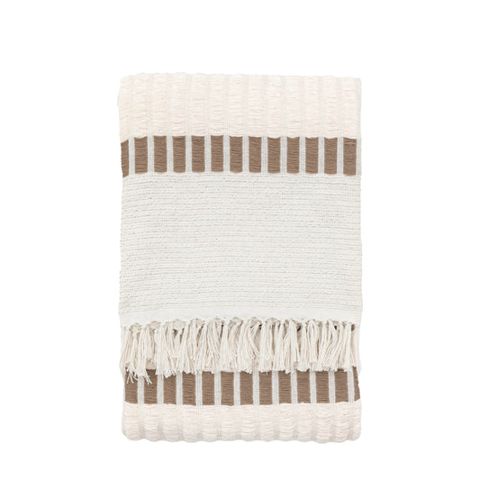 Longshaw Woven Throw Natural