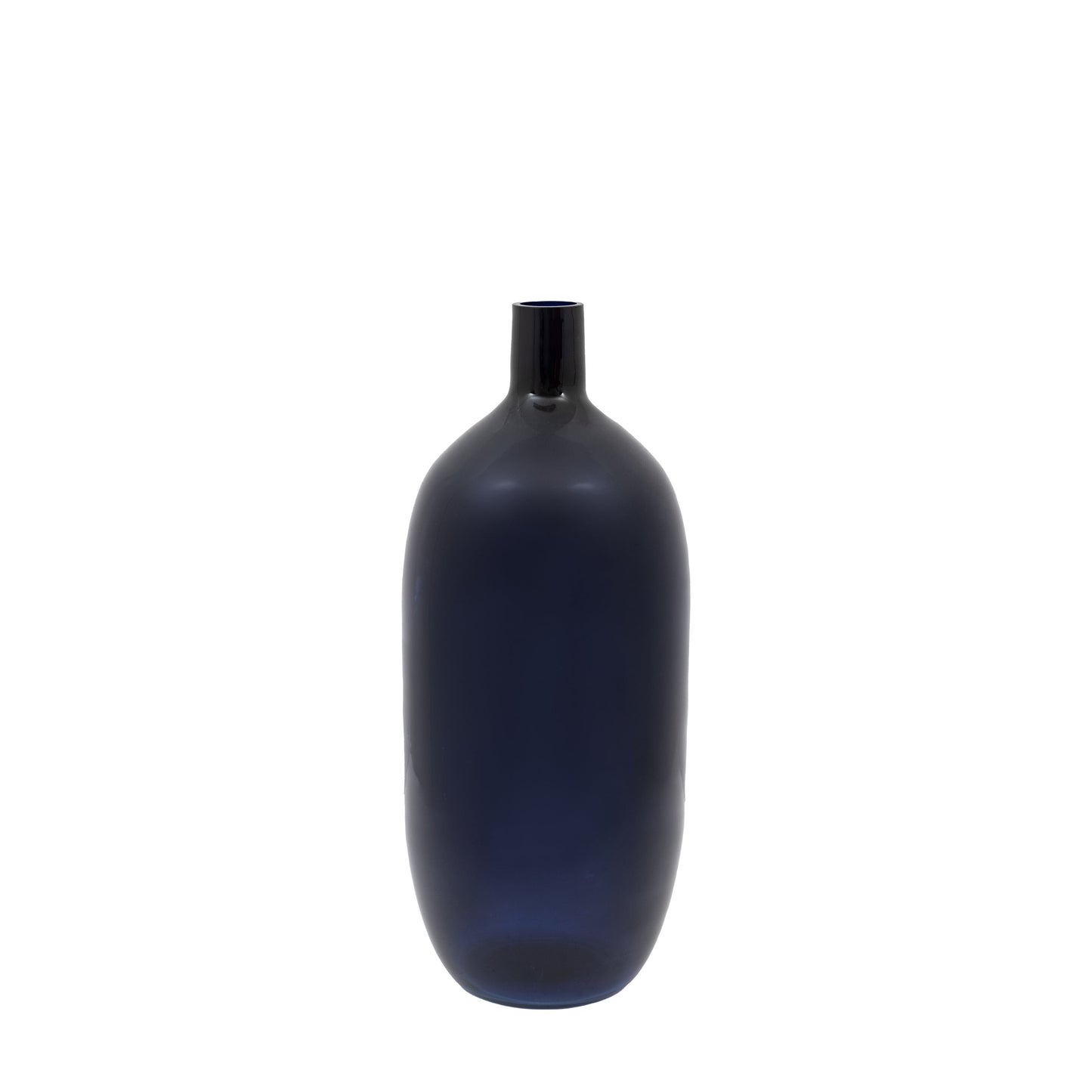 Santo Glass Bottle Vase Ink Large