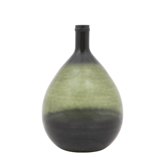 Rueda Giant Glass Bottle Vase Olive