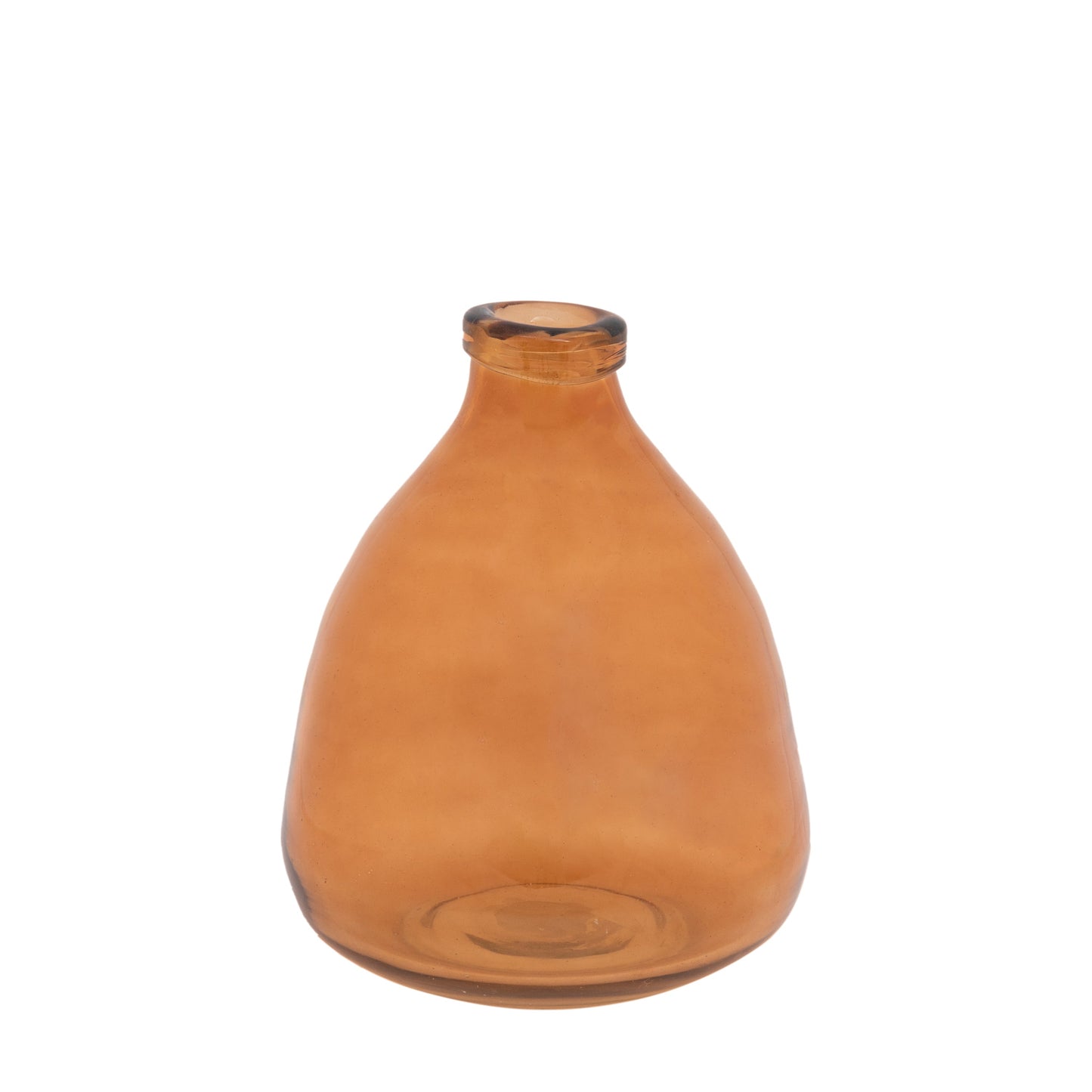 Soria Handblown Glass Vase Amber