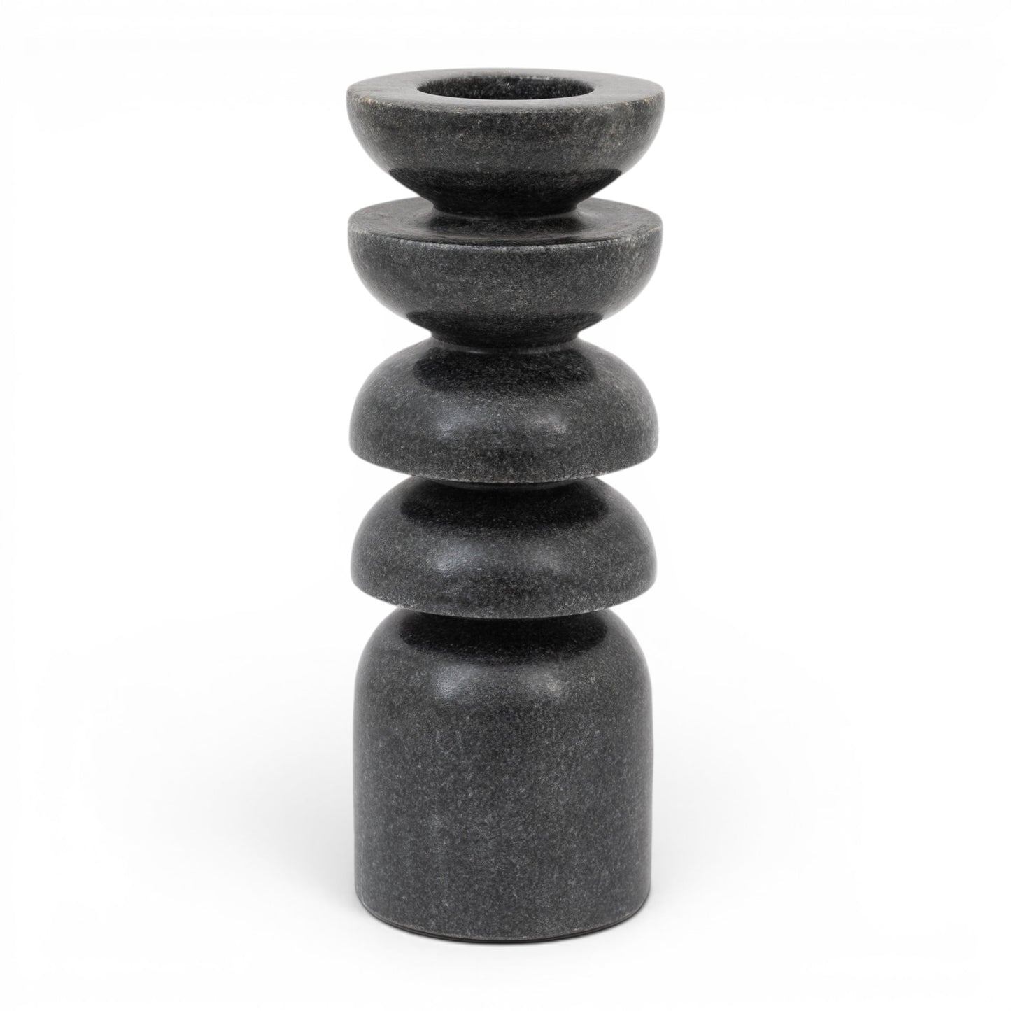 Azuaga Marble Tealight Candlestick Grey