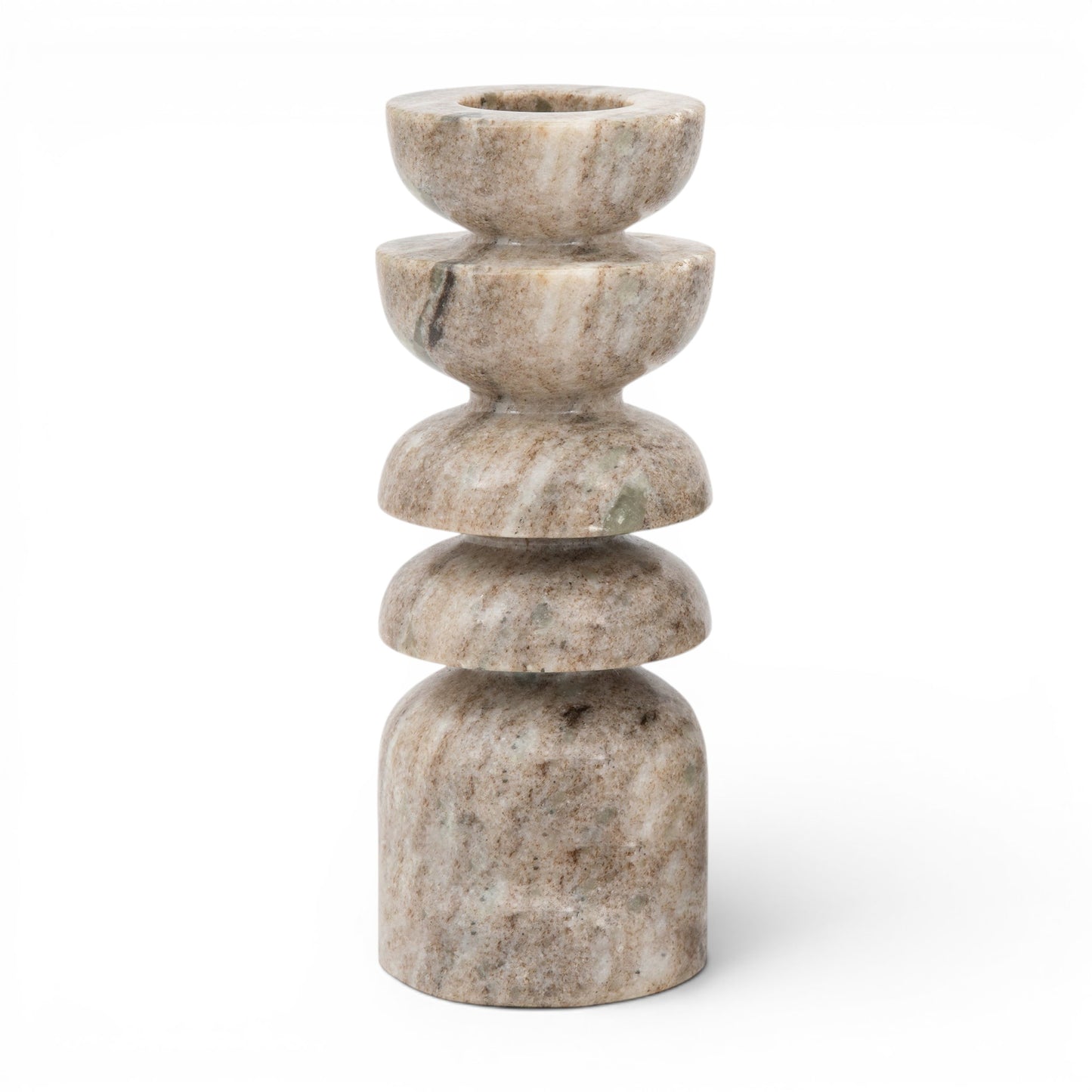 Azuaga Marble Tealight Candlestick Sandstone