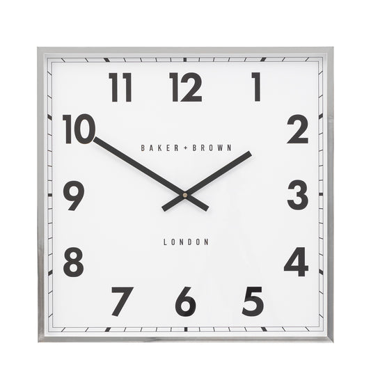 Buxton Wall Clock Chrome