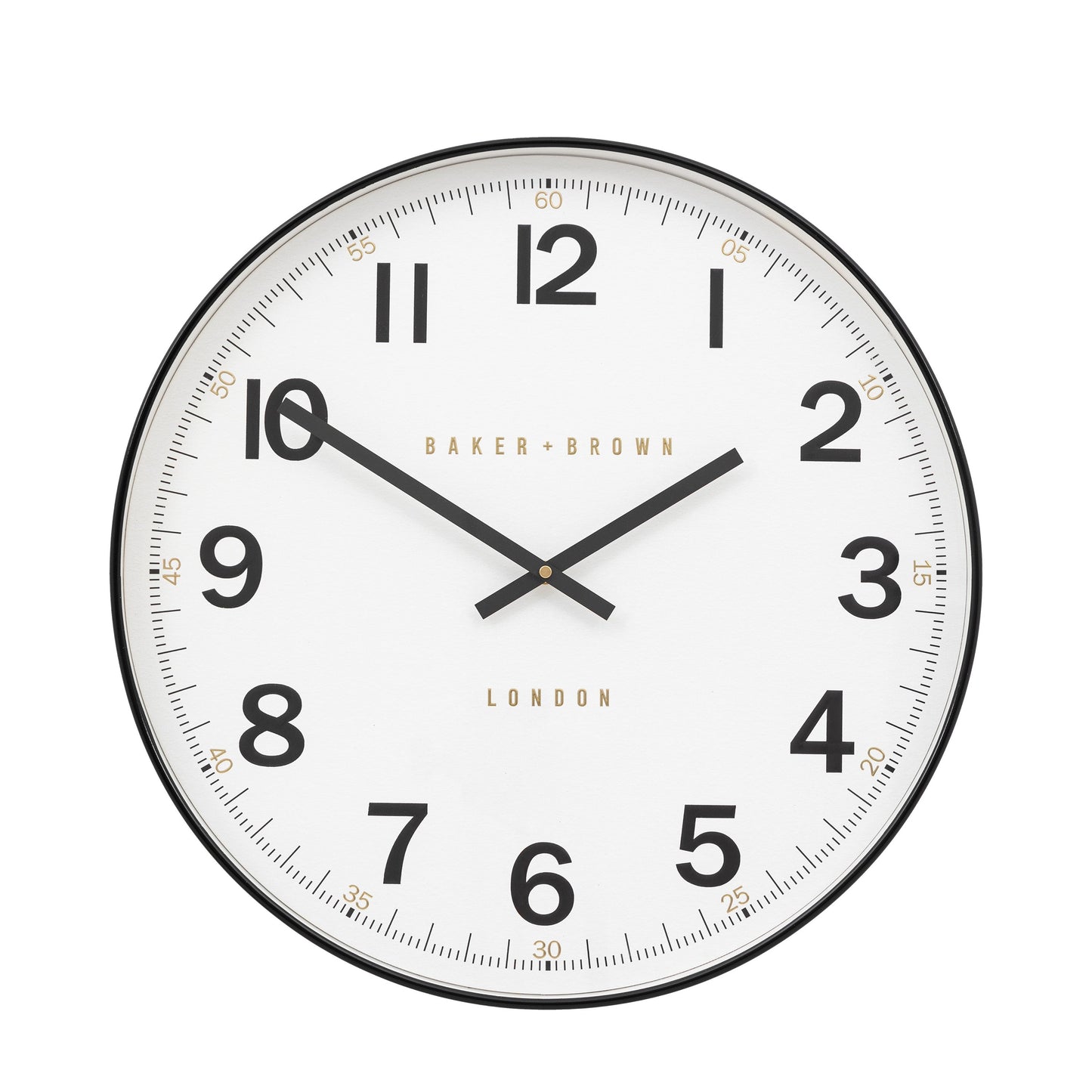 Whitby Wall Clock Black