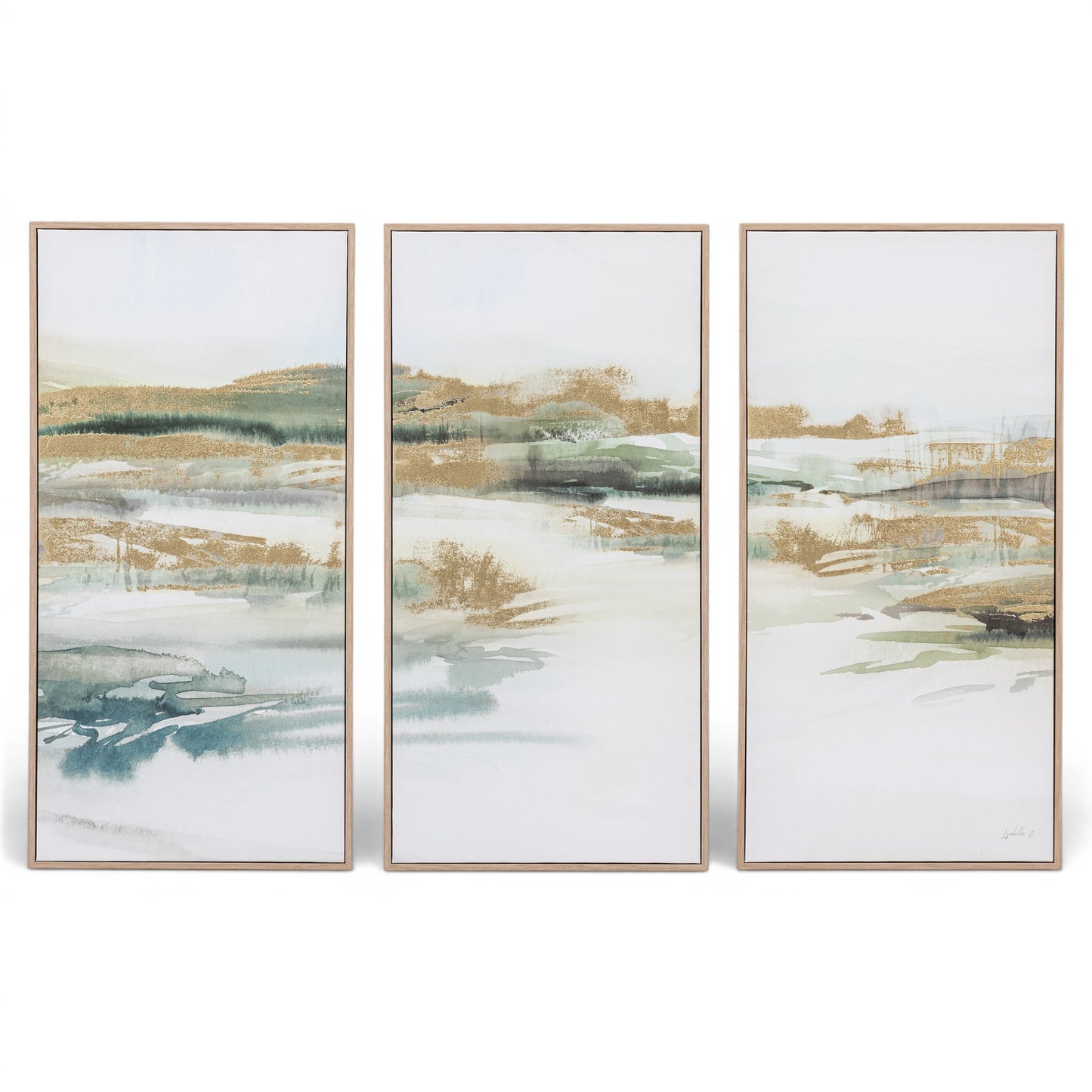 Triptych Framed Canvas Set of 3
