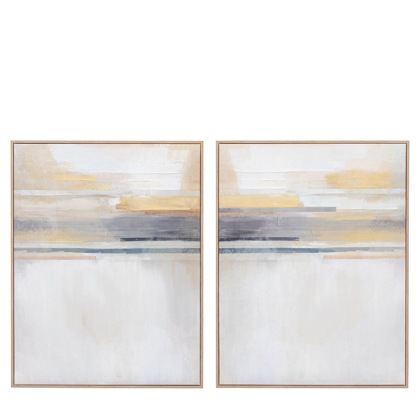 Modern Sunset Framed Canvas Set of 2