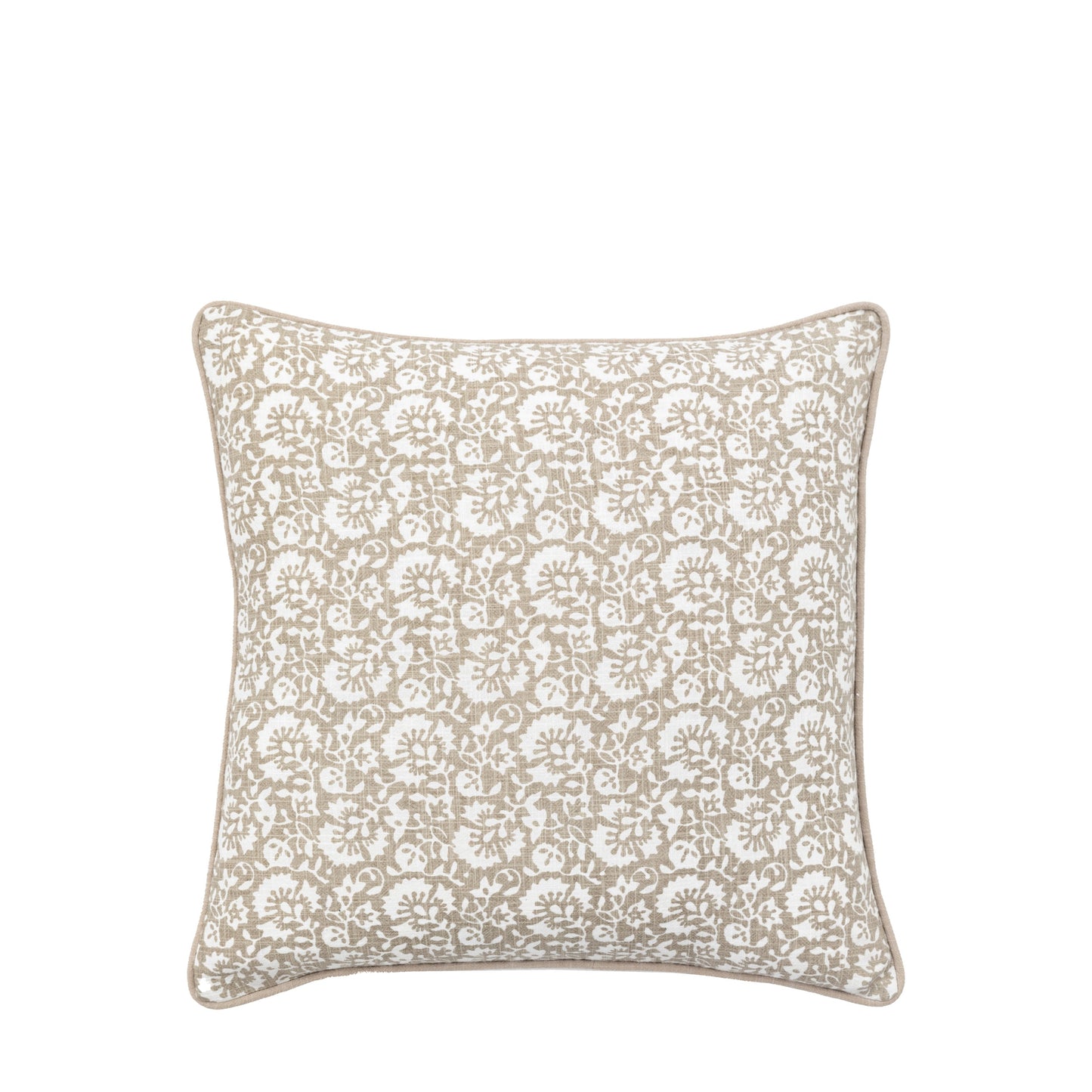 Morley Floral Cushion Taupe
