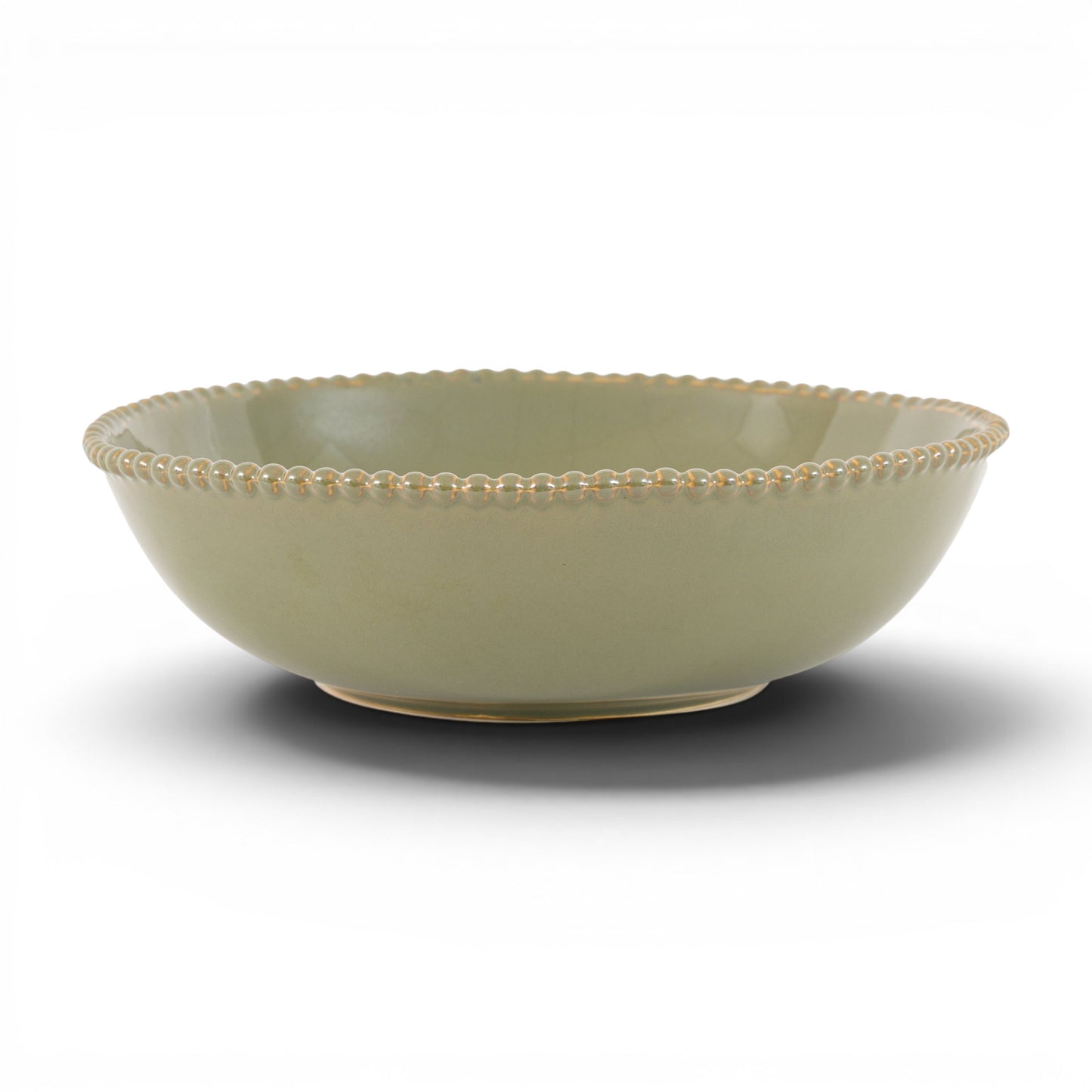 Organic Beaded Pasta Bowl Olive 4pk