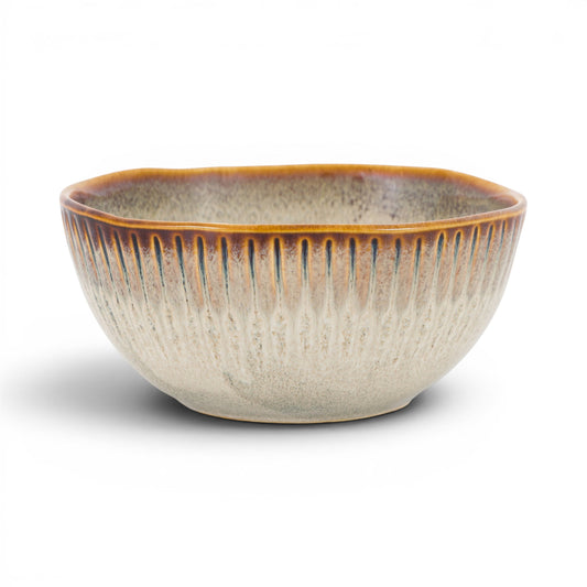 Organic Ridged Bowl Stone 4pk