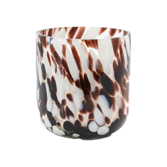 Confetti Candle Brown Small Peony Musk