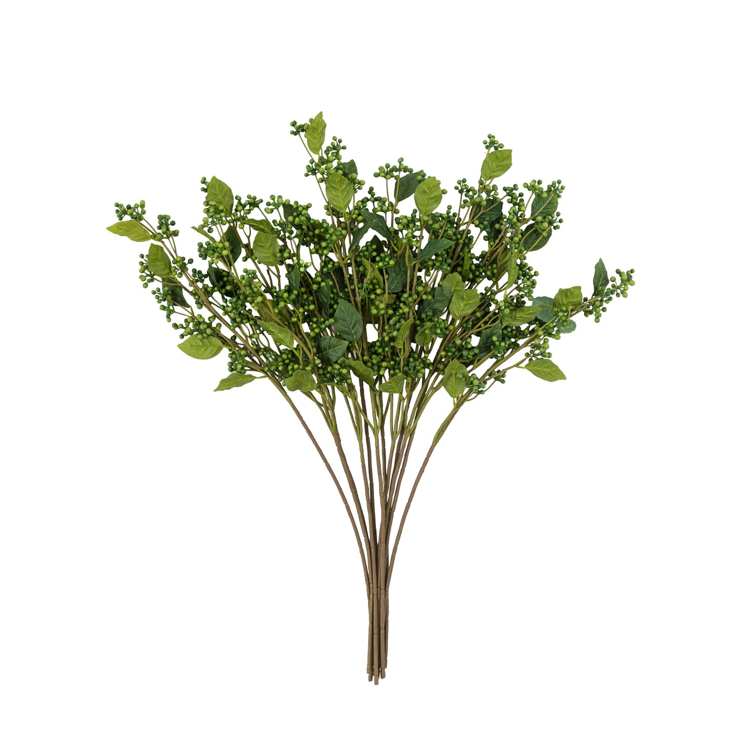 Faux Stem Berry Foliage Green - 12 pack