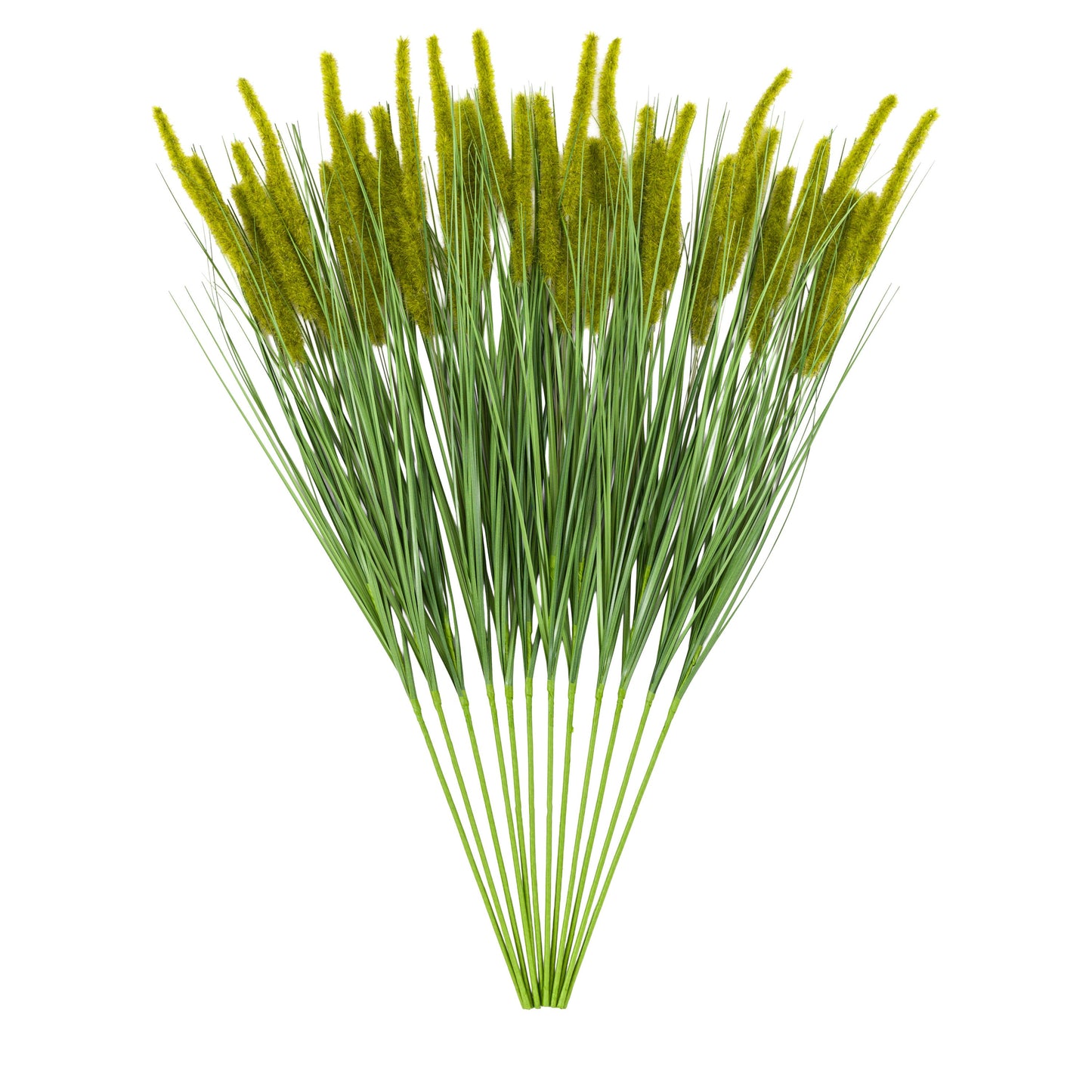 Faux Grass with Seed Heads Green - 12 pack