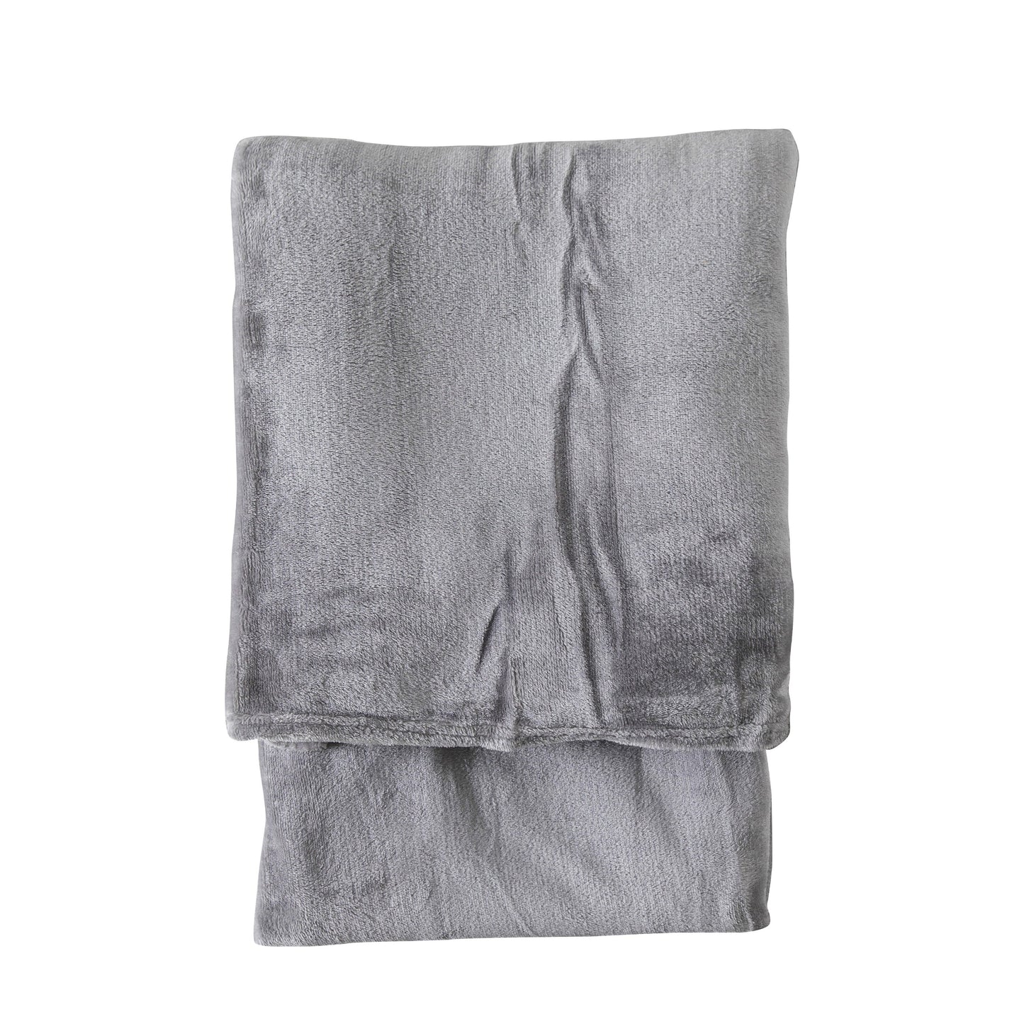 Rolled Flannel Fleece Silver