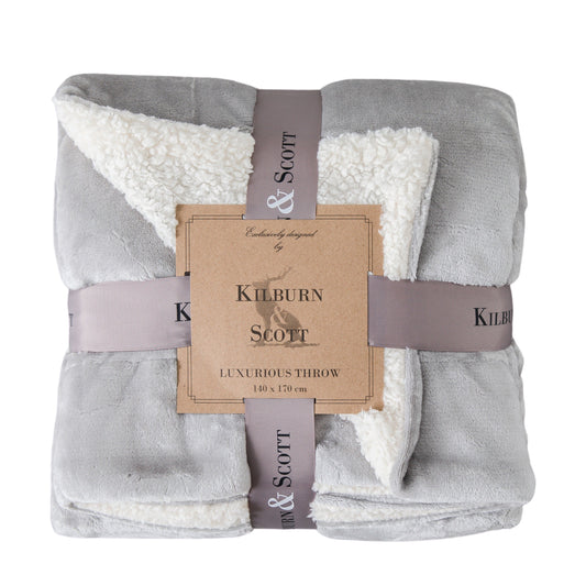 Sterling Sherpa Throw Silver