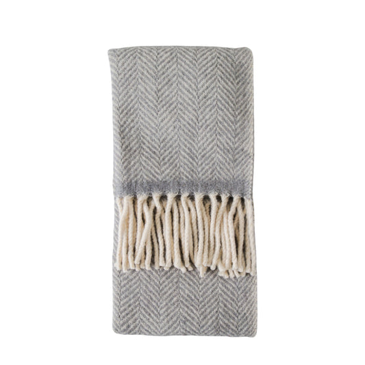 Wool Throw Grey