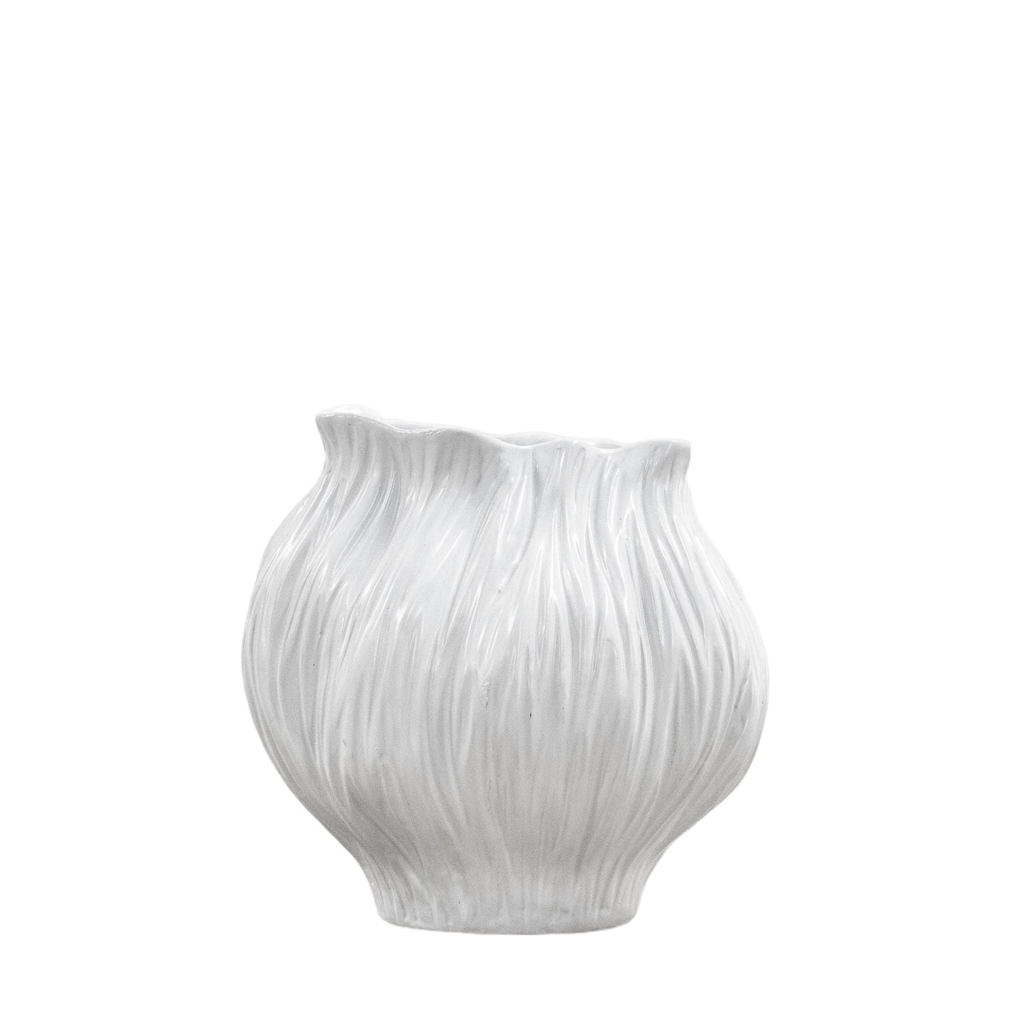 Flora Vase Medium White