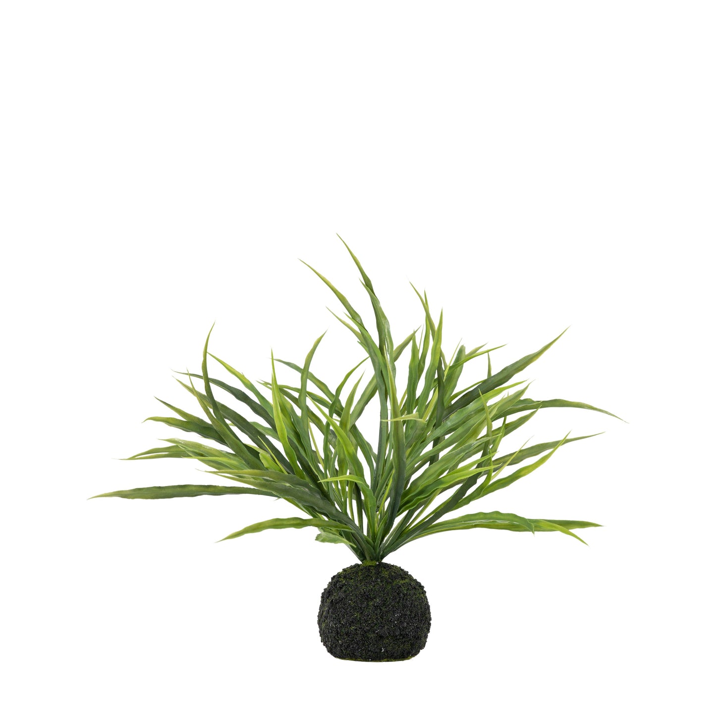 Faux Wild Grass in Soil Green